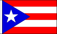 Puerto Rico Hand Waving Flags